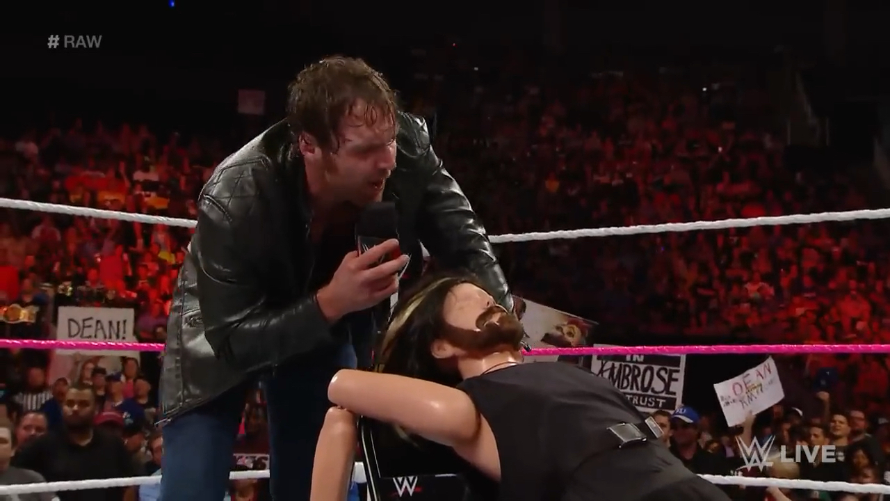迪安安布罗斯拆解塞斯罗林斯经典剧情 #wwe#世界摔角娱乐