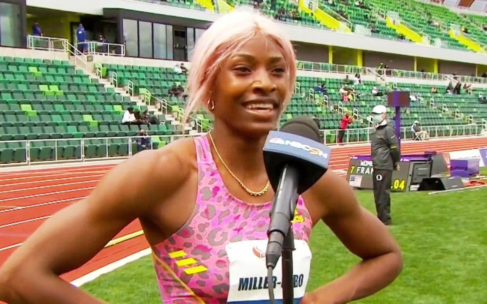 肖恩米勒49秒08wl夺冠2021尤金站洲巡赛女子400米