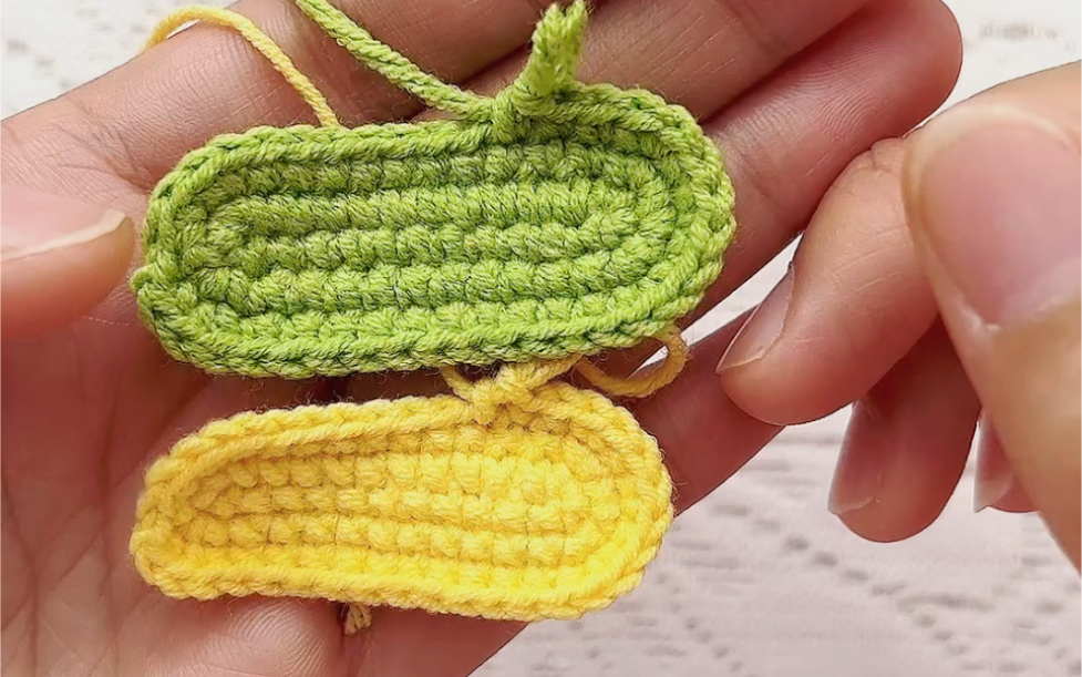 钩针普通短针和十字短针教程