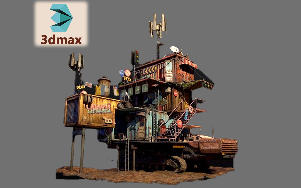 场景-风格化场景建模详细教学,3小时就能学会的场景模型基础入门案例