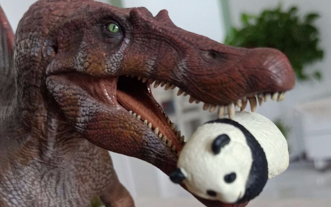 国产万茏堂jp侏罗纪公园3棘龙模型开箱评测