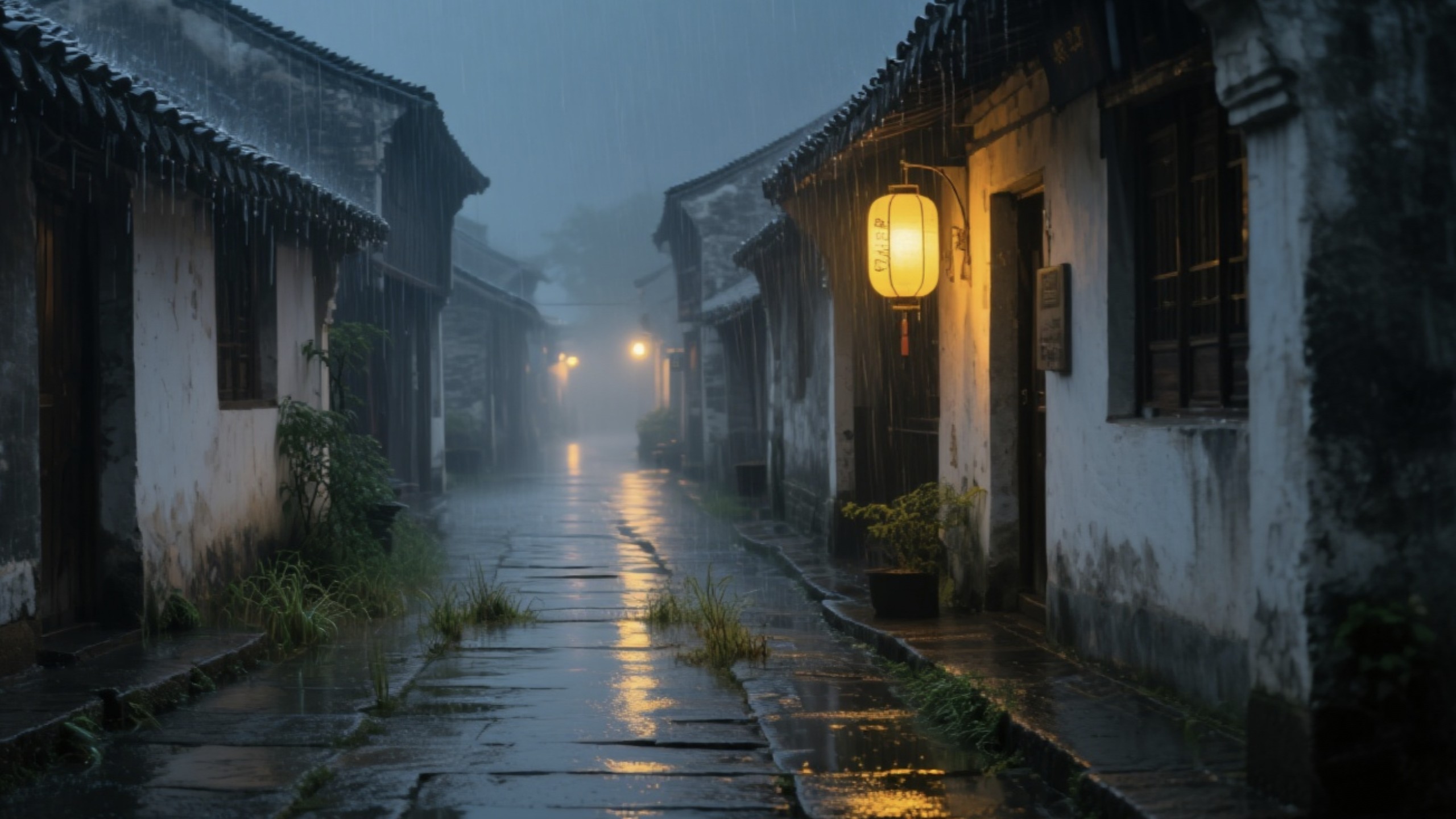 秋天的第一场雨‖雨夜,你漫步在南方古巷‖深度睡眠
