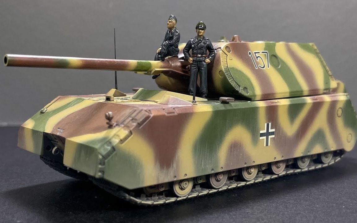 kumamodels威龙172二战德国panzerviii鼠式坦克模型制作