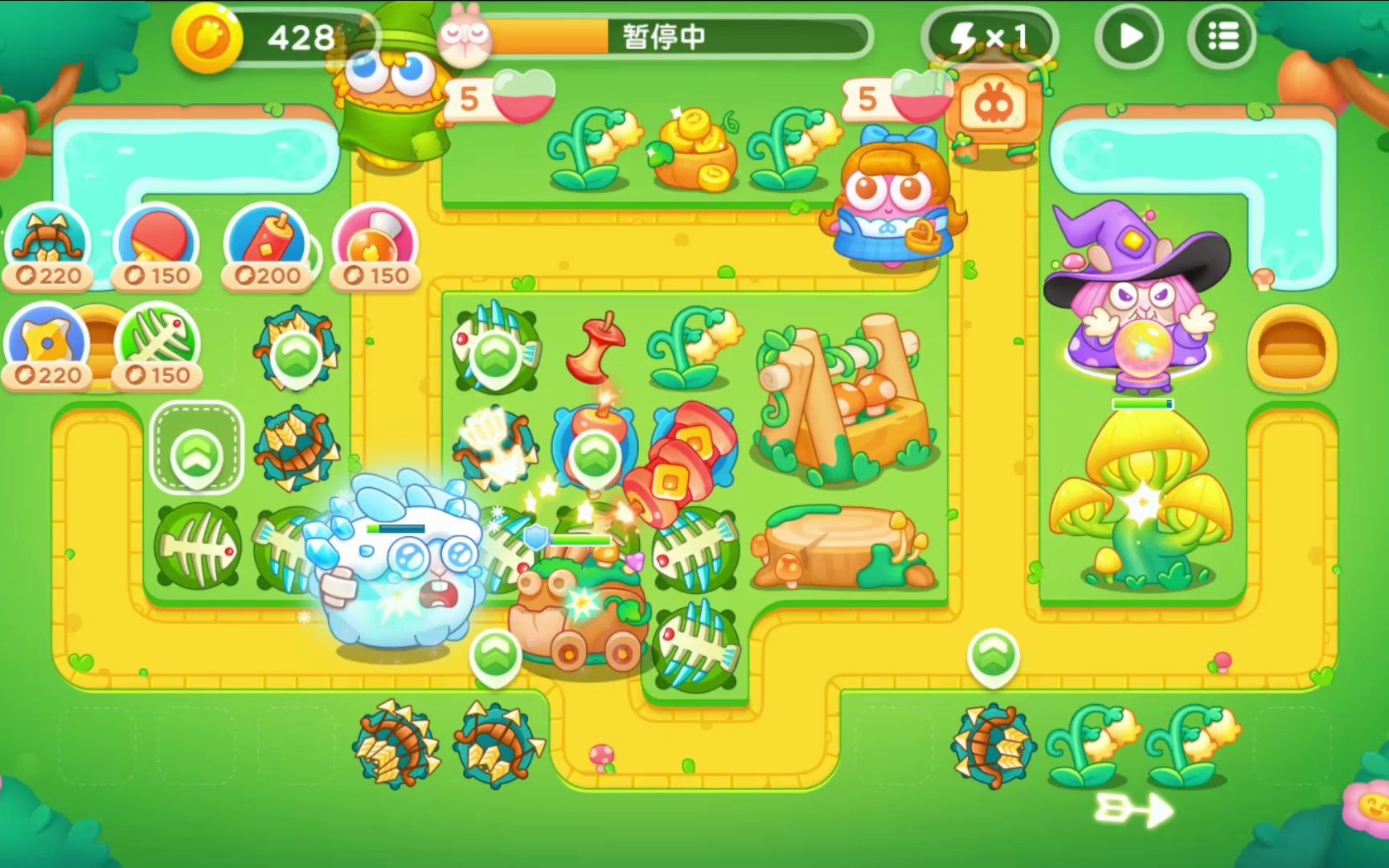 保卫萝卜4 绿野奇缘 第40关 无伤全清金萝卜攻略