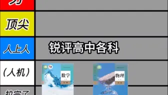锐评高中各科从夯到拉