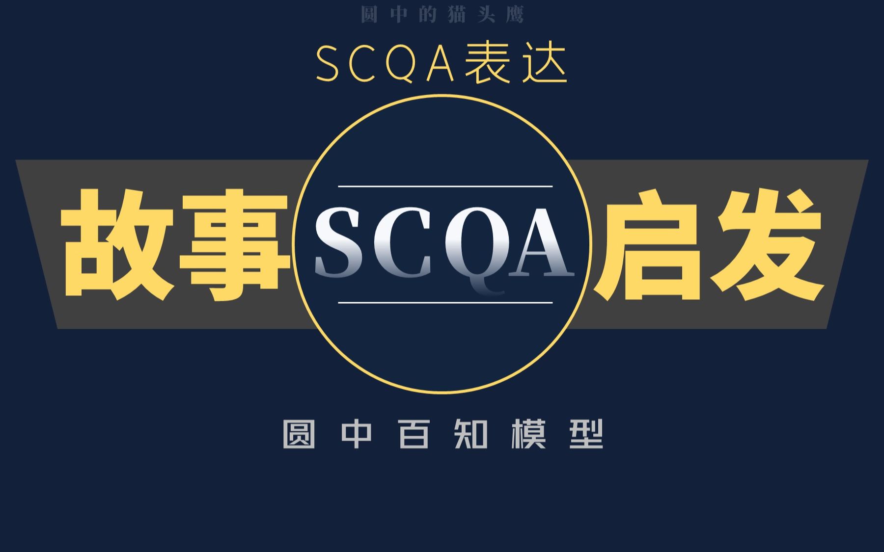 [图]三分钟思维模型讲解29：SCQA序言结构，开场没烦恼。