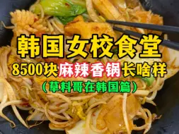 下载视频: 韩国女校食堂8500元麻辣香锅长啥样？