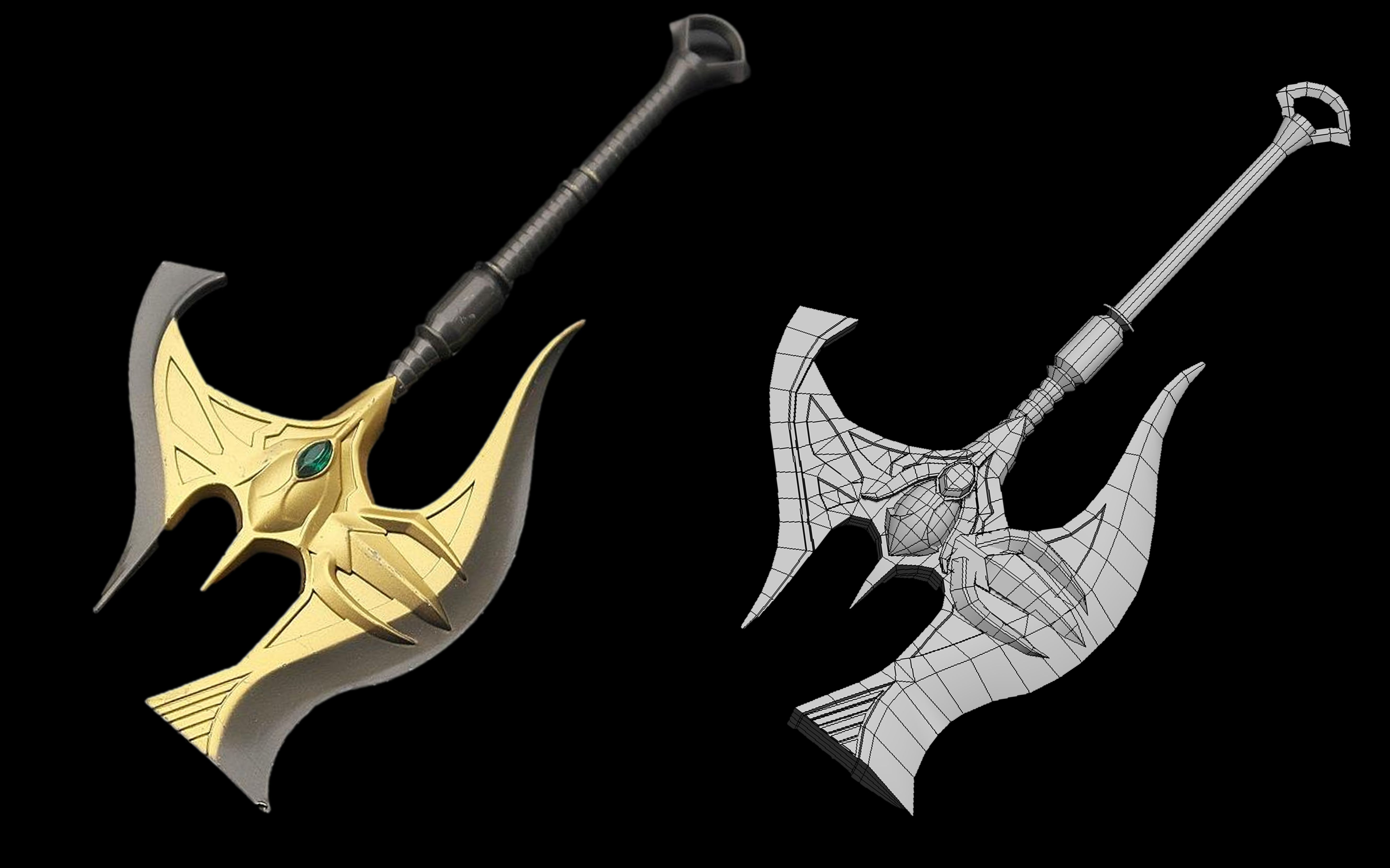 【3dmax零基础】游戏武器道具模型建模流程讲解