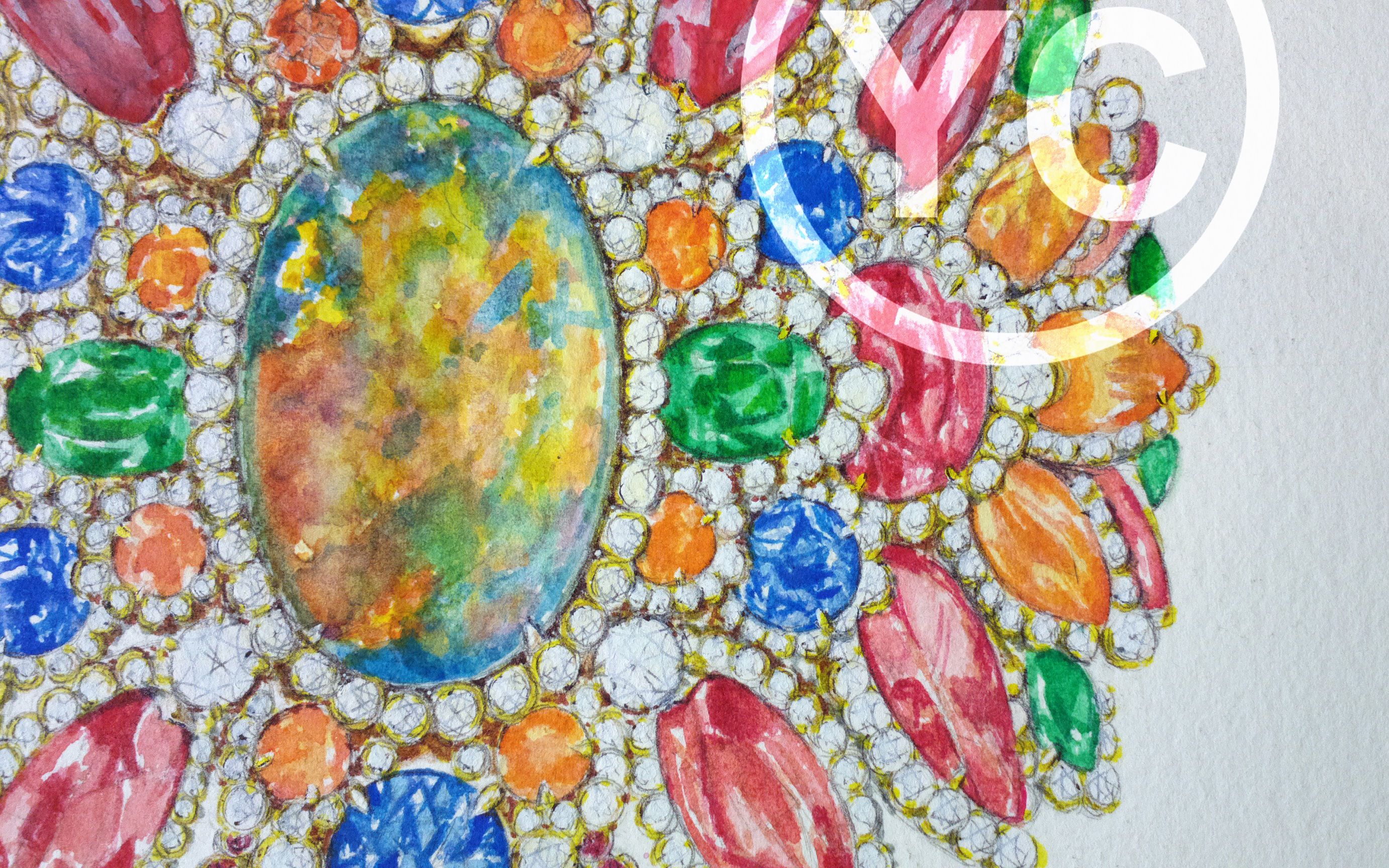 yc手绘 @ dior欧珀戒指