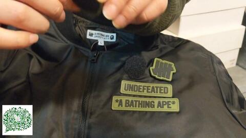 一只壹研究所】 undefeated x bape ma-1 空军夹克细节详解_哔哩哔哩_