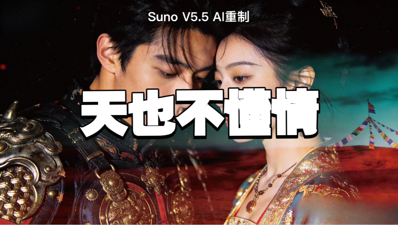 【Suno V5.5】AI翻唱《天也不懂情》｜我问天呀天不应我：是不是我这辈子注定“爱得浓时却不懂情”