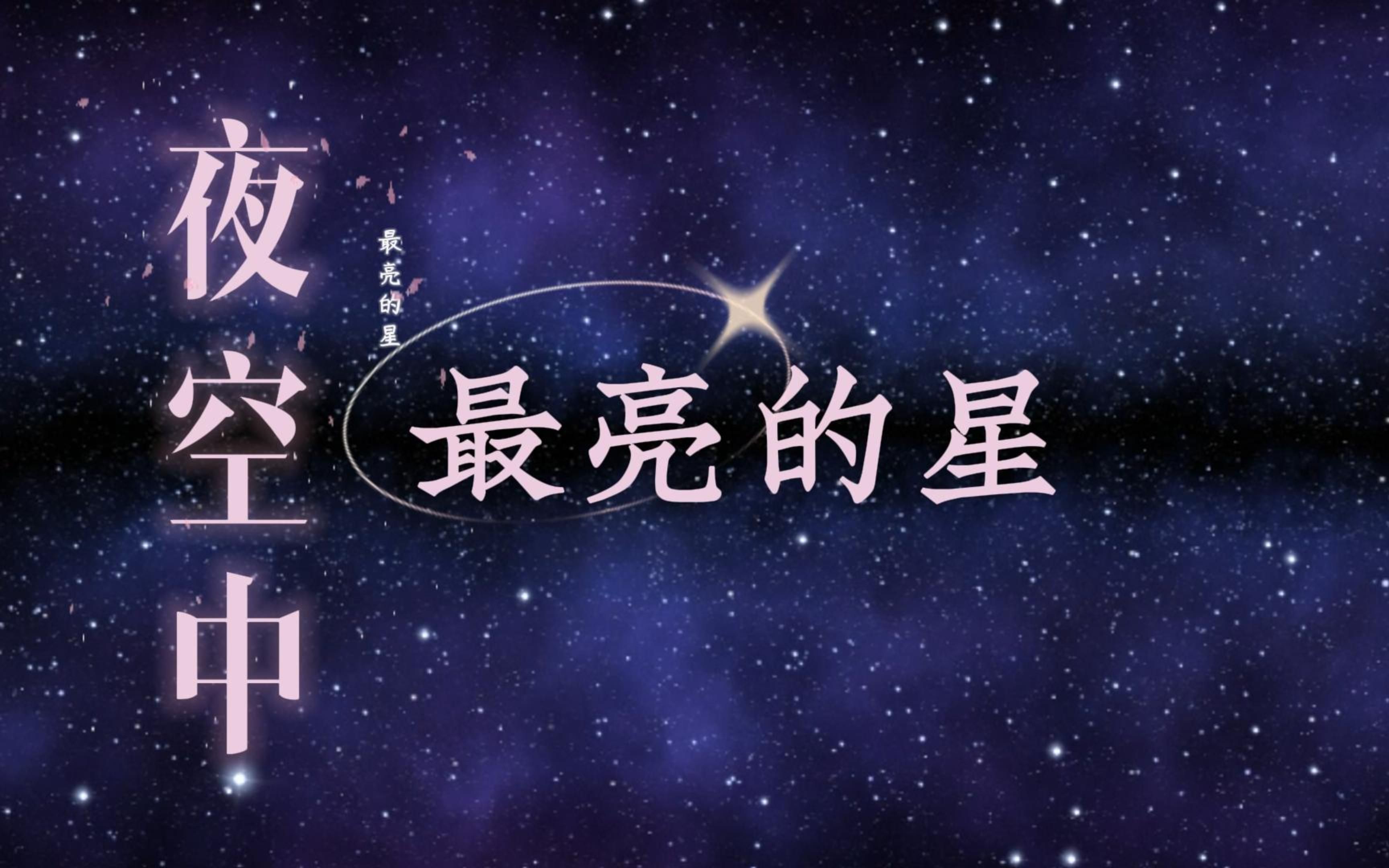 夜空中最亮的星海报图片