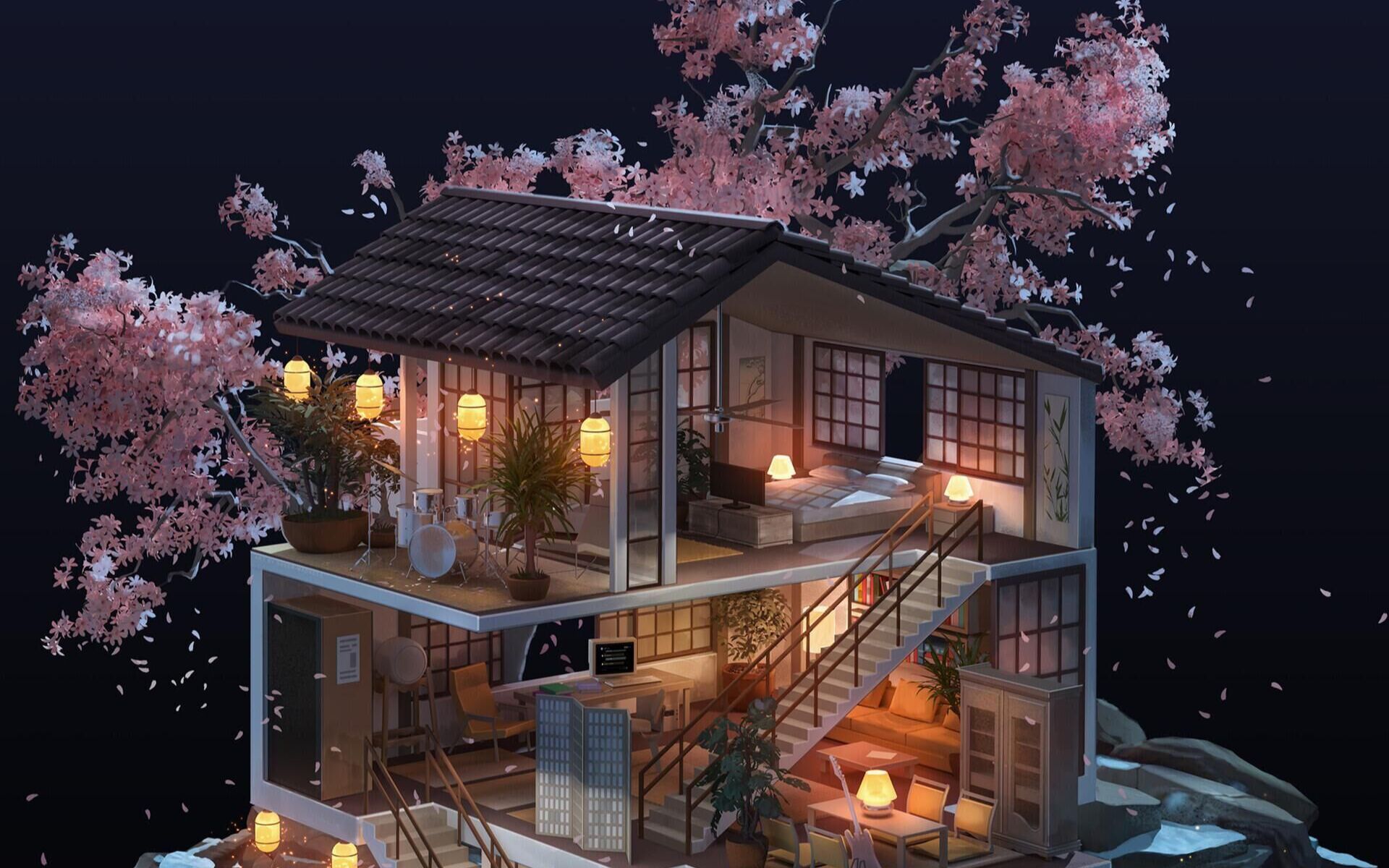 3d建模-次世代max场景建模古风房子建模制作教程