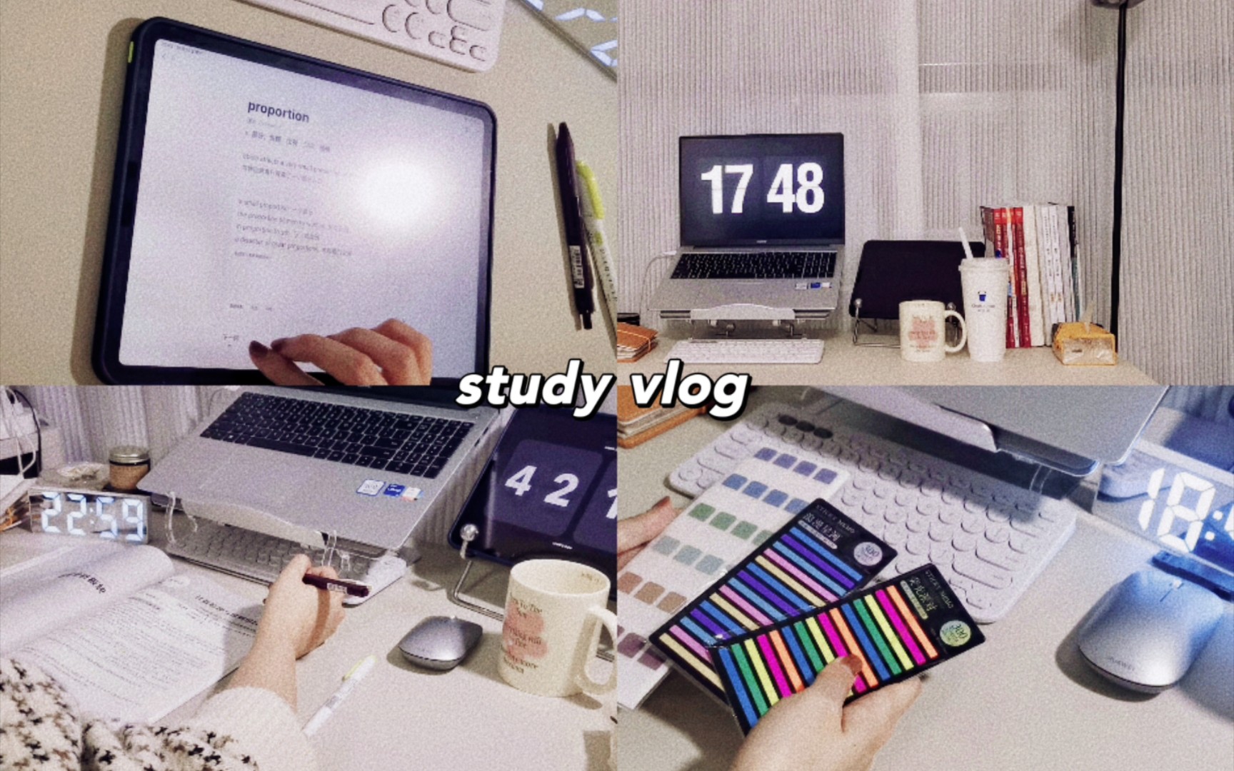 [图]study vlog^03|晚间沉浸式学习3.5h|社畜学习日记|工作党考研|study with me|索引贴