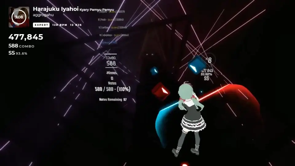 Beat Saber Cha Cha Slide 526 526 Rank S 89 bilibili