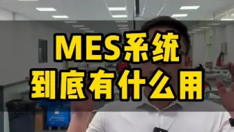 mes系统不是牛马系统，mes系统是赋能企业、老板、员工，实现多赢#mes系统#安灯系统#sop