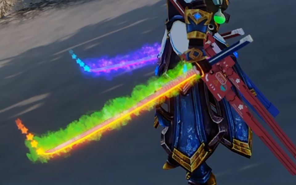 一对赛博朋克风格太刀(上古卷轴)_单机游戏热门视频