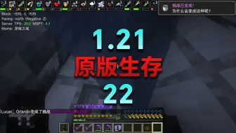 在1.21中完成为什么会变成这样呢，1.21原版生存22