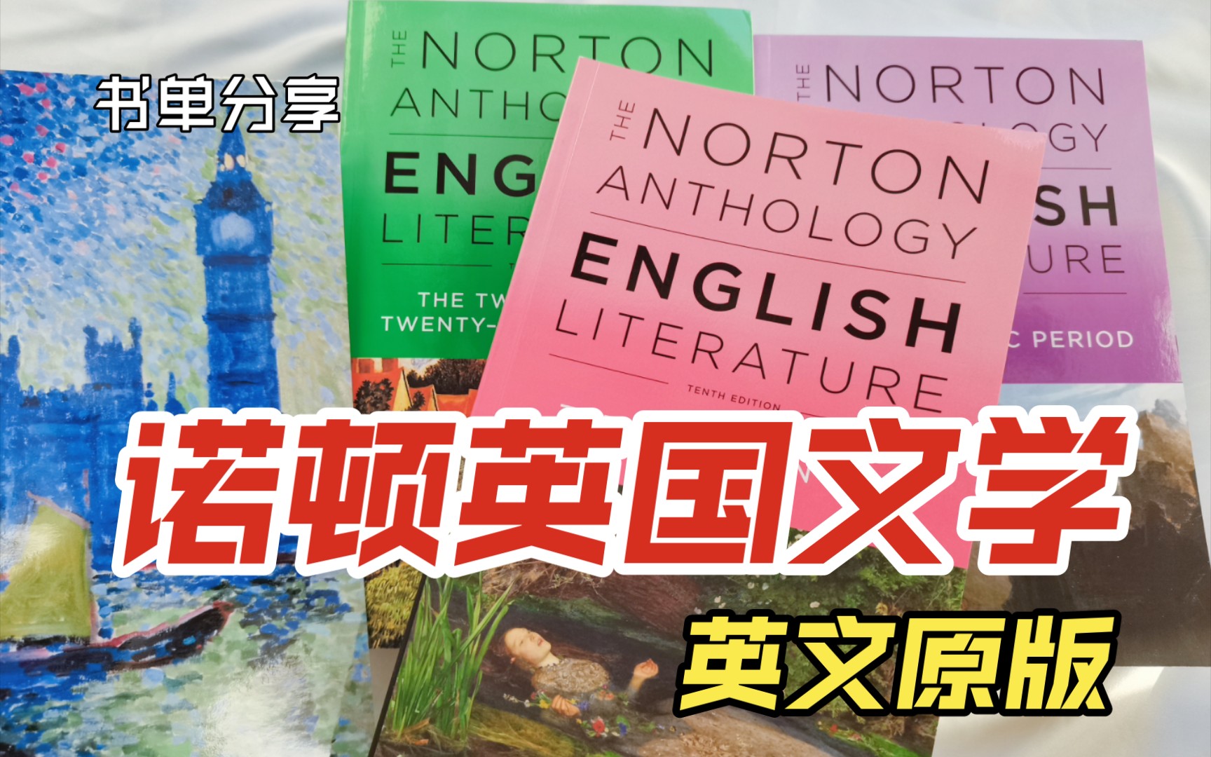 11.05【书单分享35】青澄儿 |《Norton English Literature》诺顿英国文学哔哩哔哩bilibili