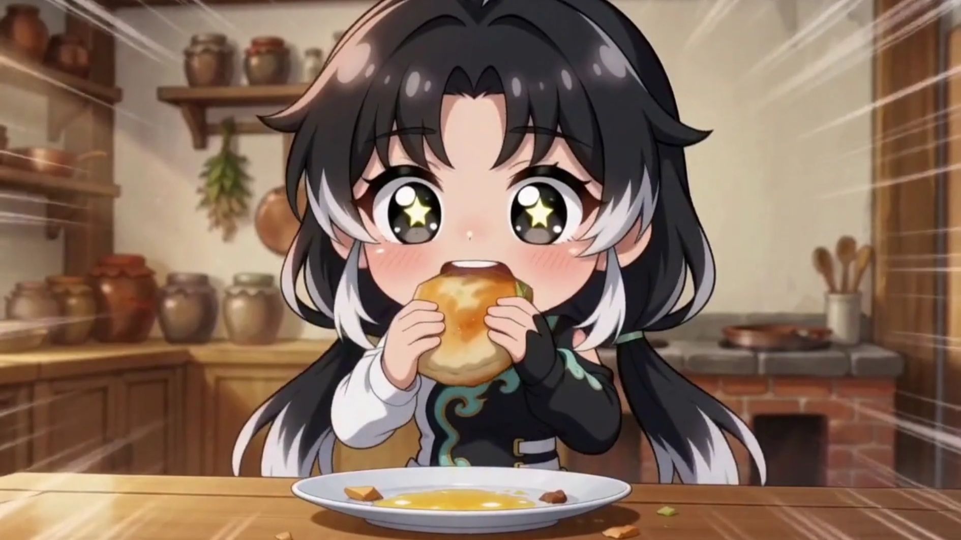 今天吃馅饼！