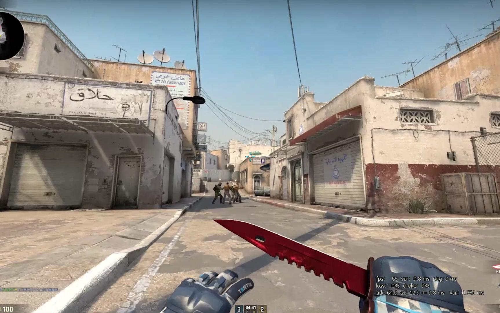 csgo炙热沙城2清a大的三颗闪光弹.