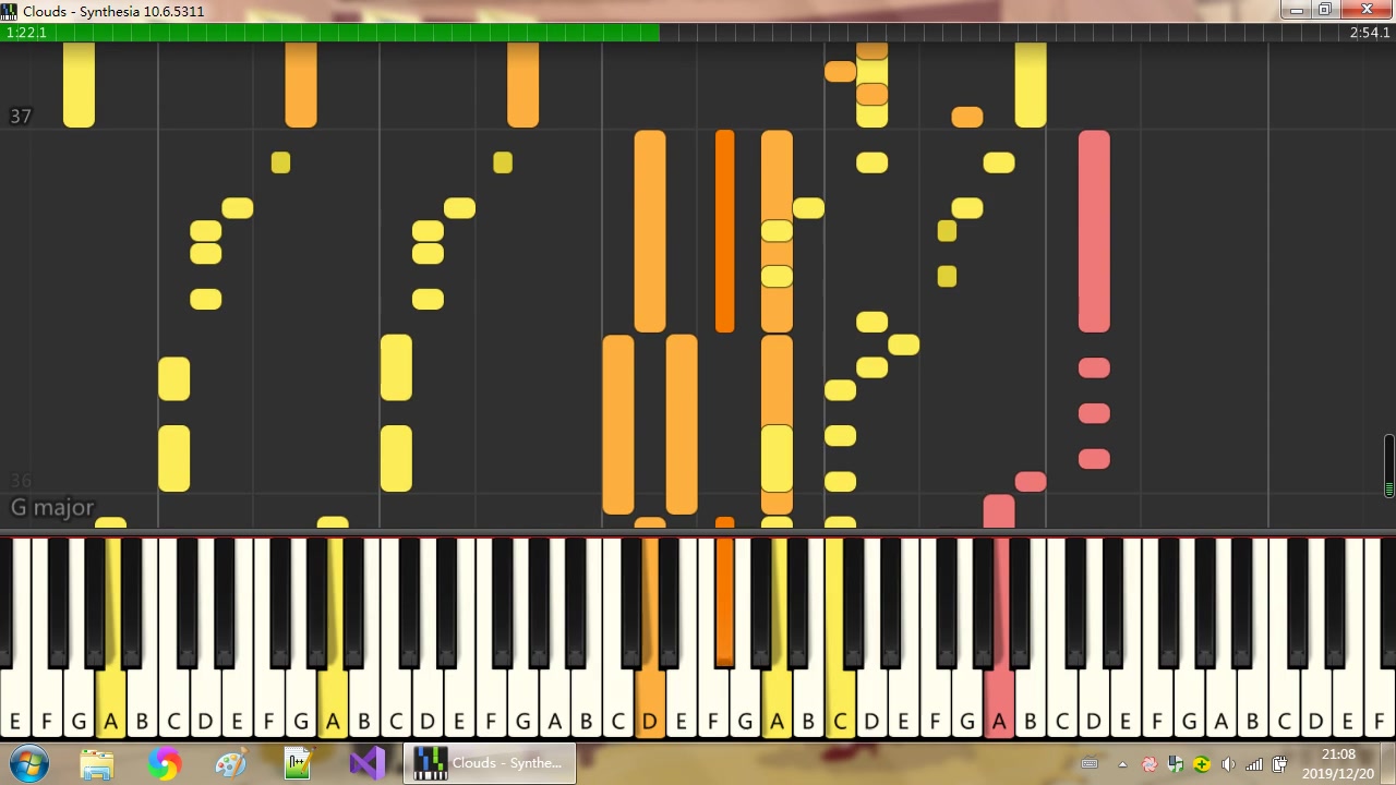 [Synthesia] Windows操作系统里自带的MIDI序列音乐哔哩哔哩bilibili