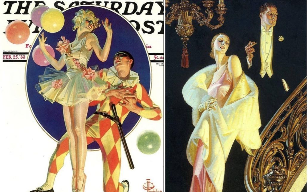 美国黄金时代插画界巨佬,j.c.leyendecker,奠定一个时代