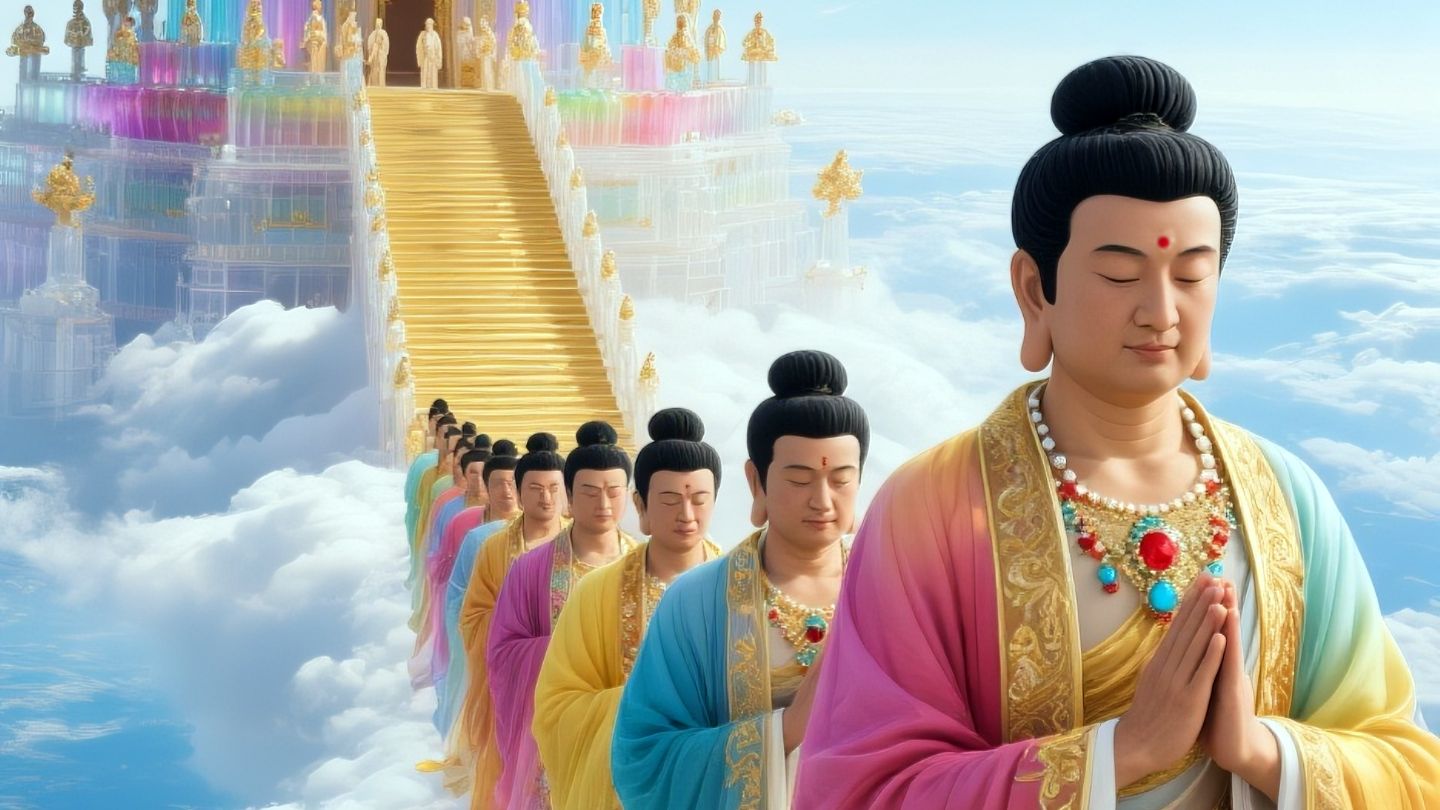 西方极乐世界美景欣赏，极乐世界殊胜景观，极乐净土是我向往的家