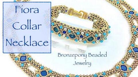 串珠教程 米珠编织花型包钻项链 Bronzepony 哔哩哔哩 Bilibili