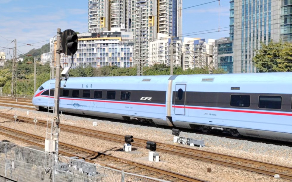 局集团有限公司广州动车段深圳动车运用所cr300af-1002广州东站进站