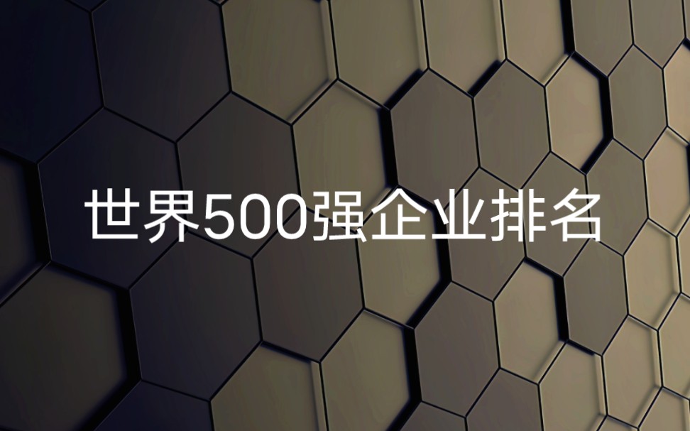 2022年世界500强企业排名,看看中国有几家上榜!哔哩哔哩bilibili