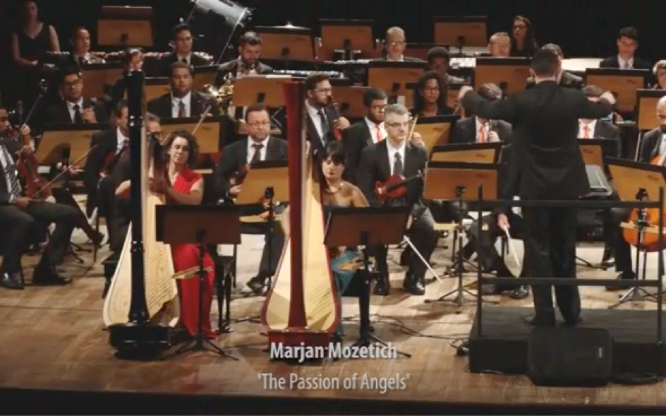 [图]Marjan Mozetich - The Passion of Angels, Concerto for Two Harps and Orchestra