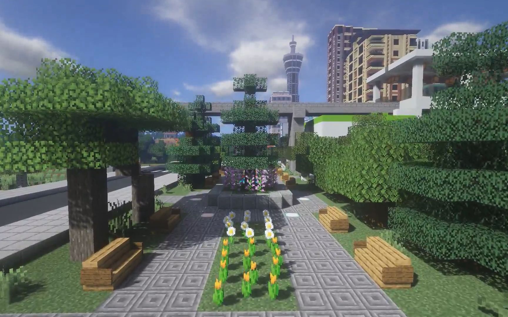 一个mc萌新打造的城市微景观是什么样minecraft我的世界我的世界建筑