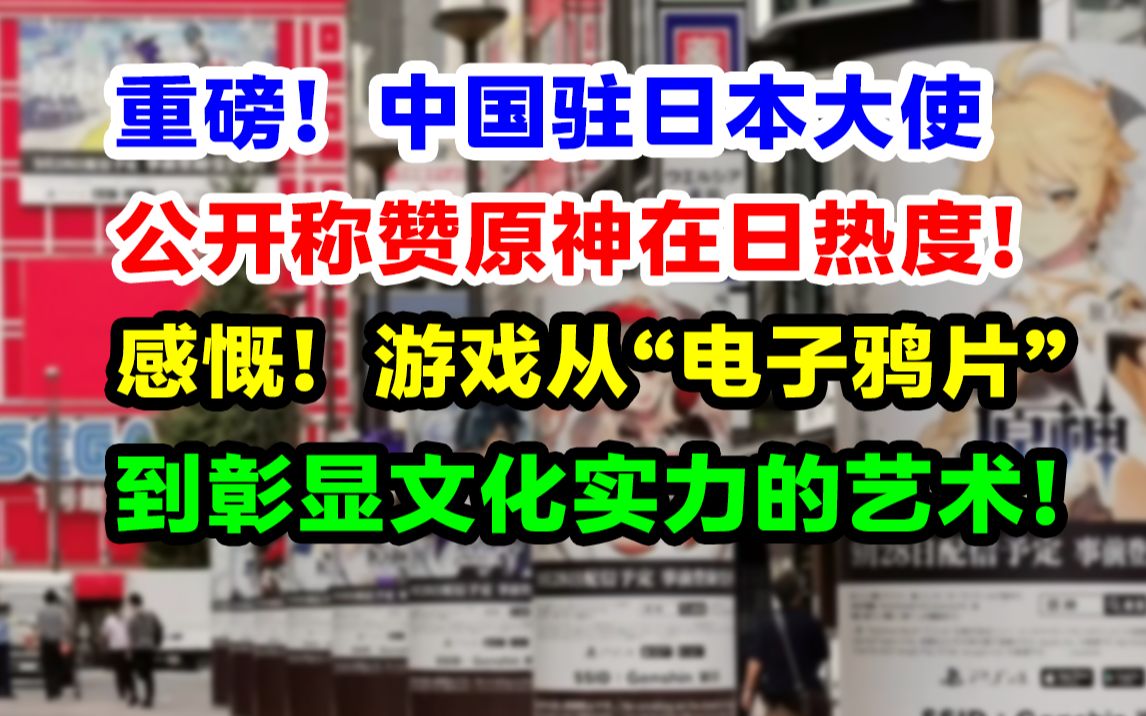 [图]厉害了！中国驻日外交大使公开称赞原神！是中日文化交流桥梁之一！日本原友狂喜，大使竟然也知道原神！【快讯】