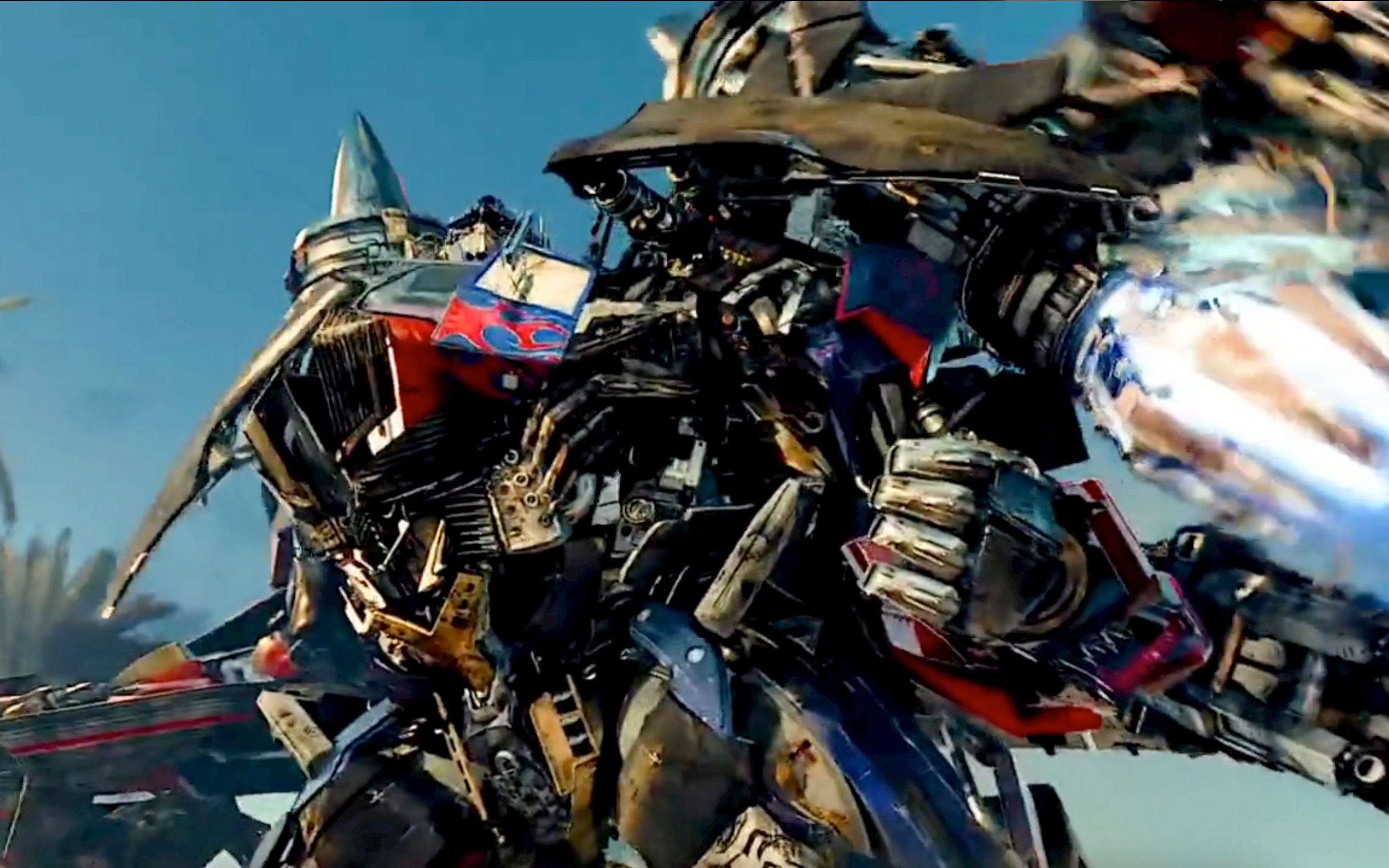 【4k60帧】最拽擎天柱超燃变身后起飞,帅爆了