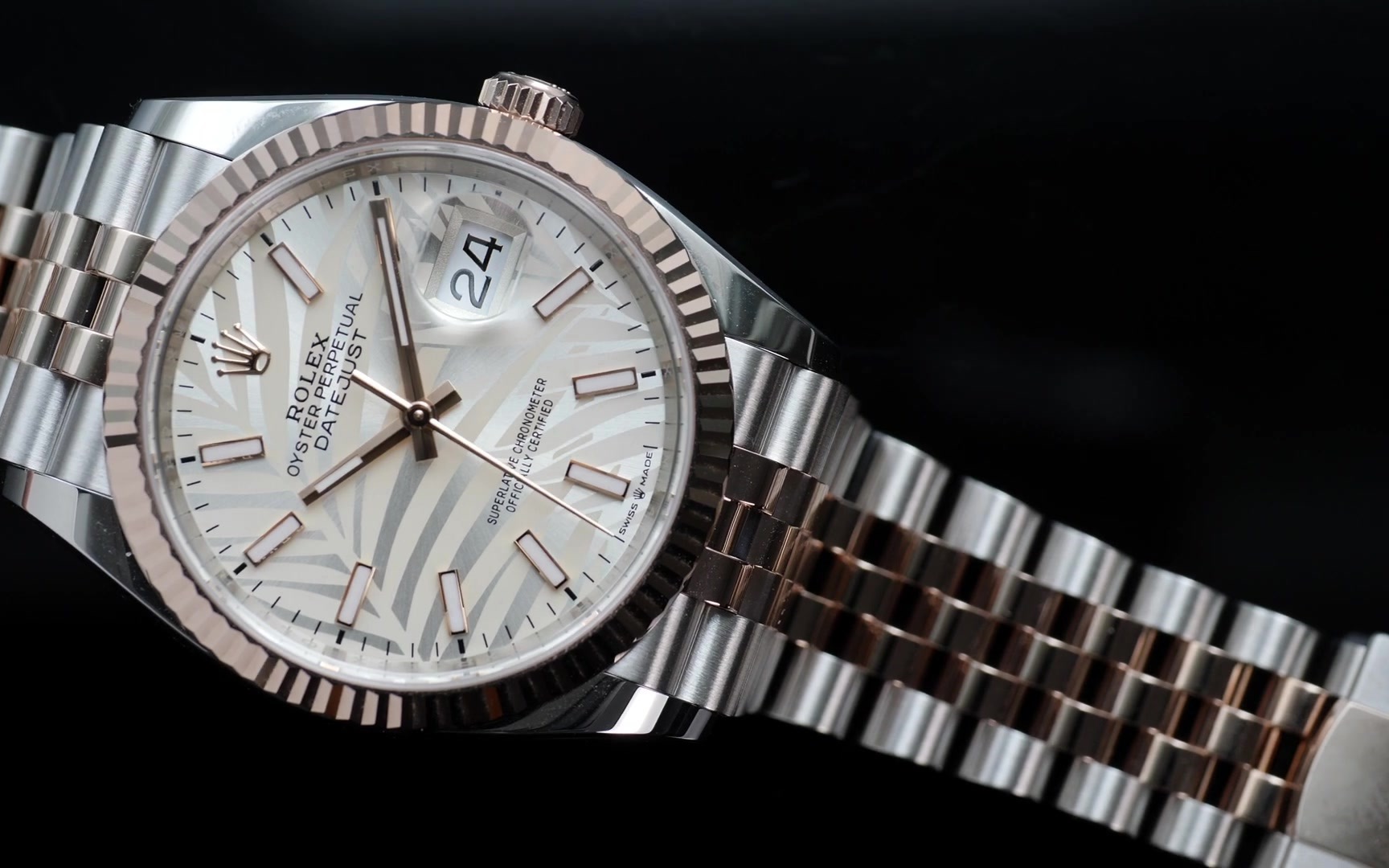 劳力士2021新款dayjust 36mm棕榈盘日志 - 你从未见过这样的棕榈叶