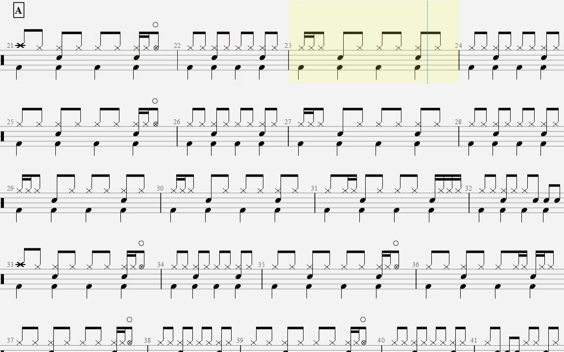 【乐手网】林姗姗 - 连锁反应架子鼓(动态鼓谱)演示
