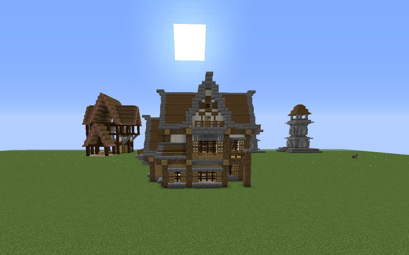 【建筑篇】minecraft中世纪民居 "除了厕所 样样俱全"