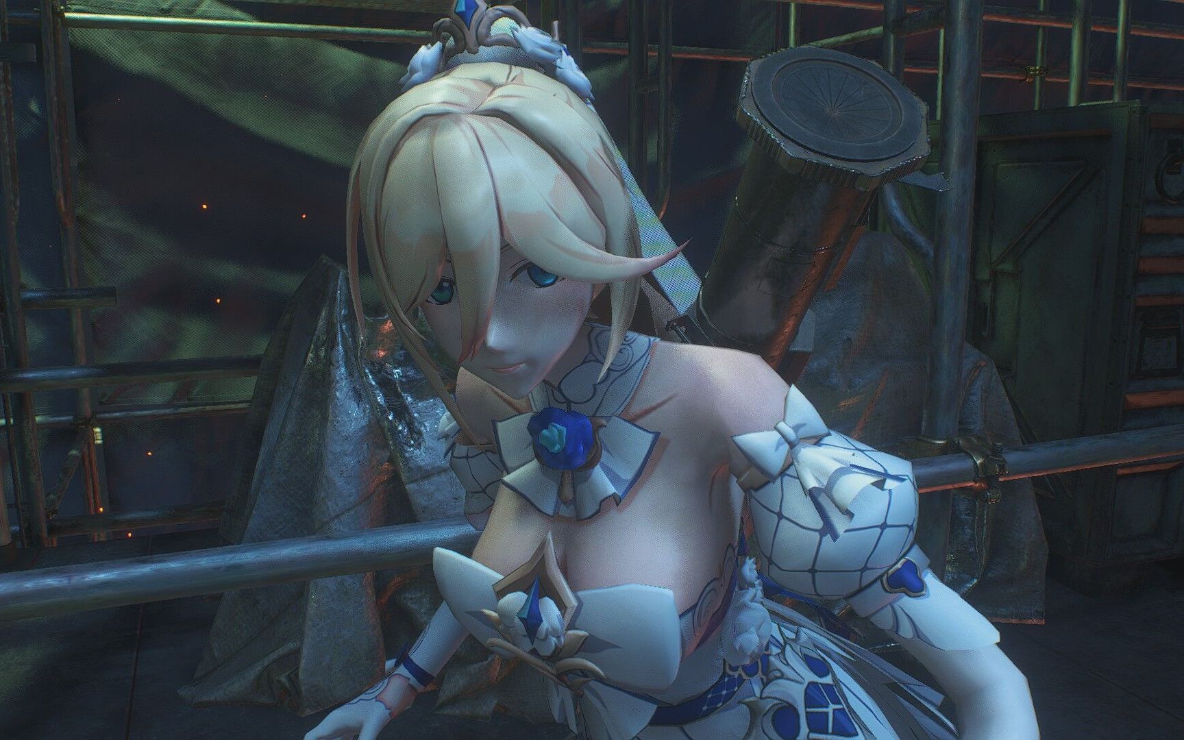 [生3重制版]崩坏3 婚纱`幽兰黛尔·十字星的约定 被大虫子寄生