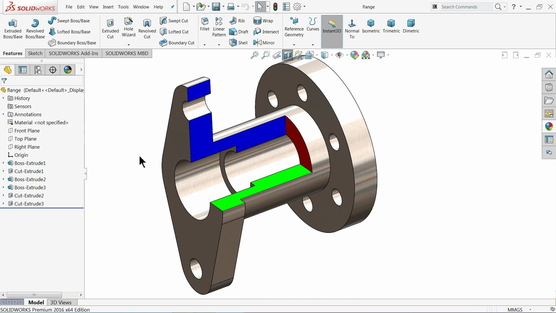 【solidworks】多剖面视图 section view_哔哩哔哩 (゜-゜)つロ 干杯