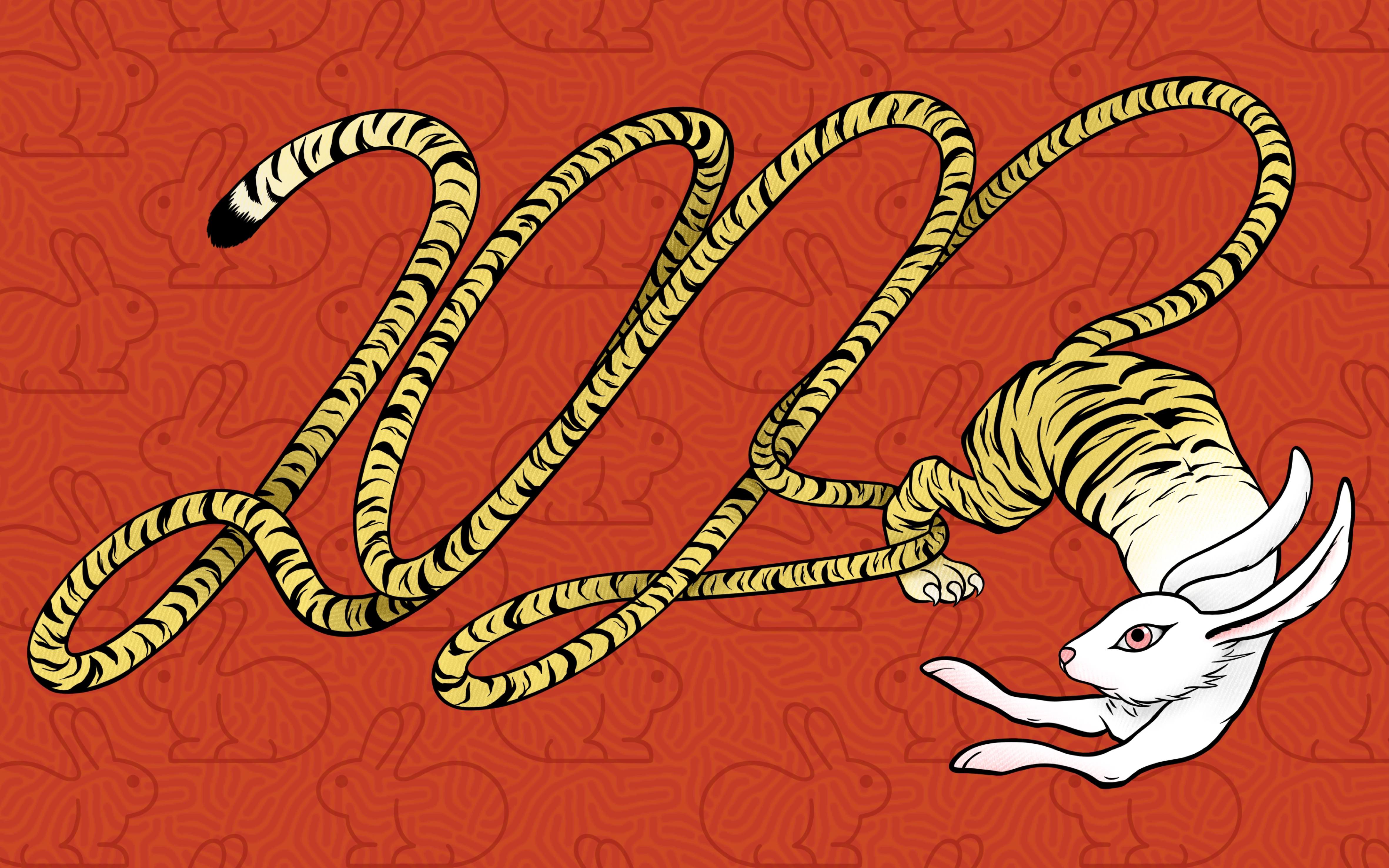 【procreate绘制】兔年原创插画