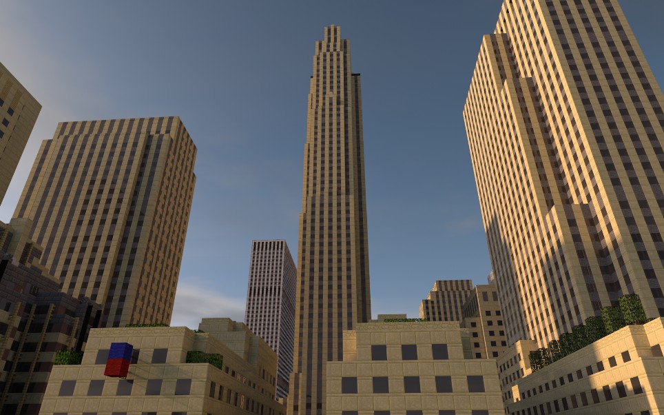 我的世界minecraft还原纽约曼哈顿中城