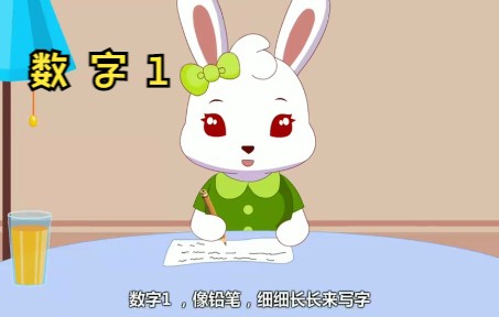 亲子数学课堂认识数字1哔哩哔哩bilibili