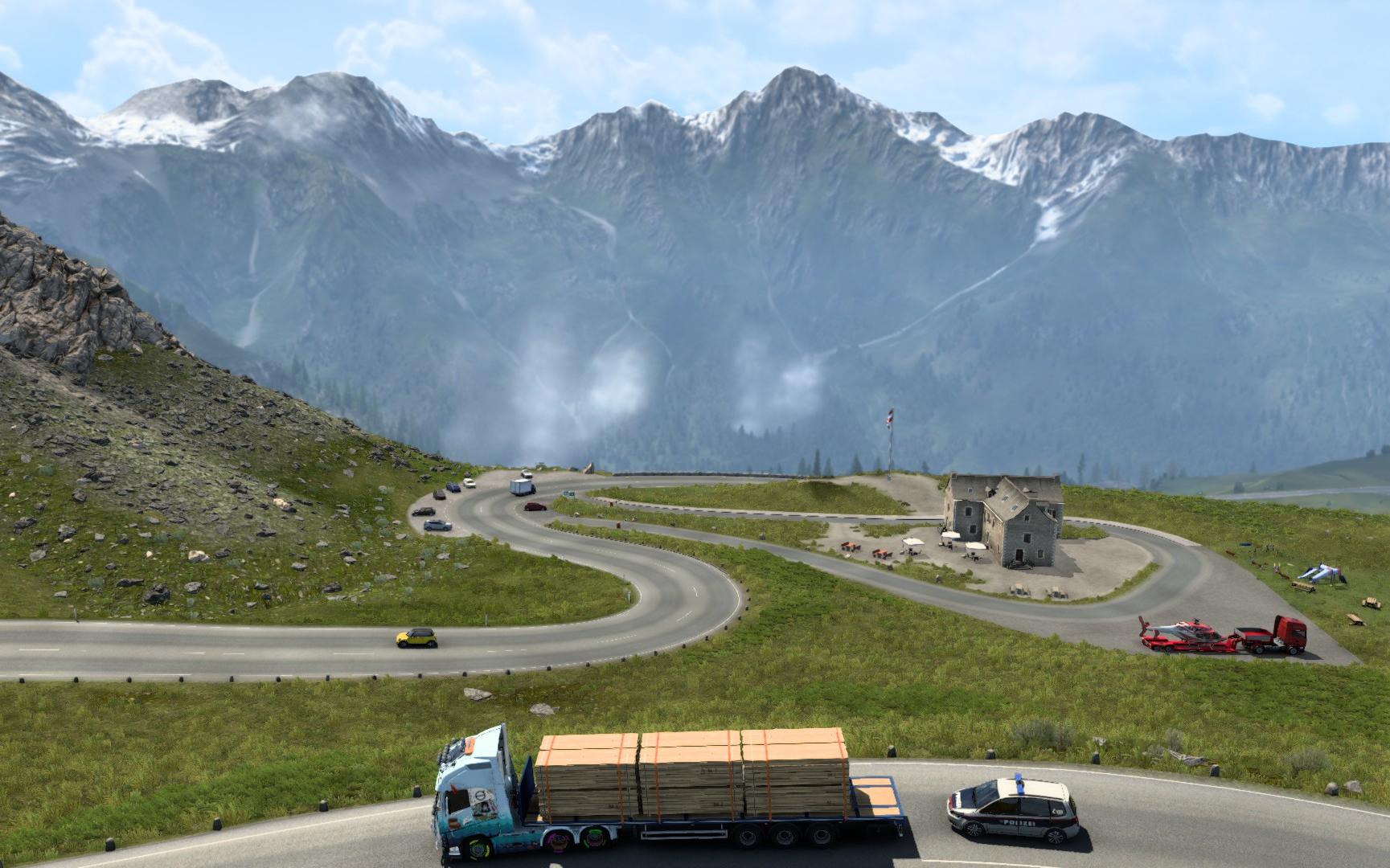 欧卡2144阿尔卑斯山线上tmp服晚间