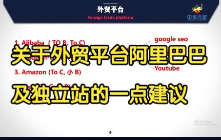 关于外贸平台阿里巴巴及独立站的一点建议哔哩哔哩bilibili