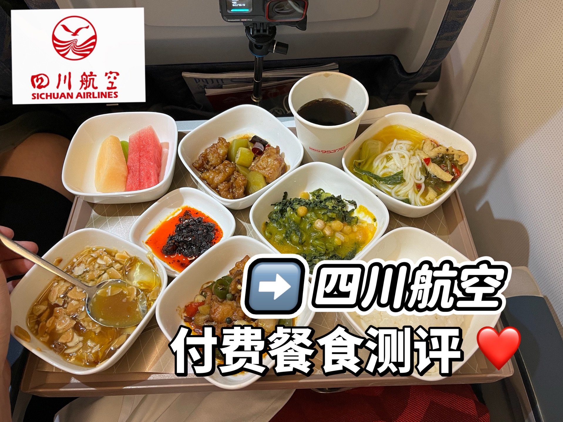 四川航空付费餐食测评~全程公务舱服务水准,永远可以相信川航的飞机餐实力!!哔哩哔哩bilibili