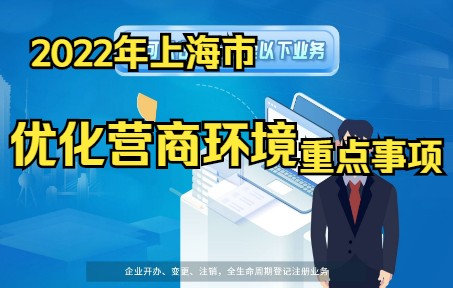 [图]【助力企业共“营”未来】2022年上海市优化营商环境重点事项