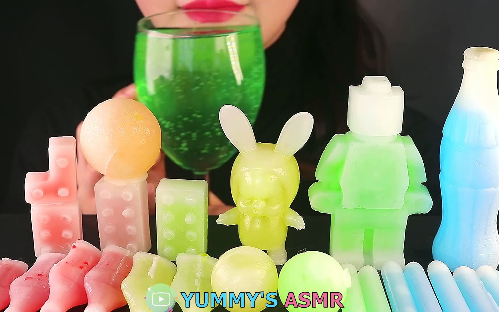 yummyooブ冷嗖嗖的cold冰冻的蜡瓶糖冷冻er蜡瓶果冻糖糖冰块块嗷