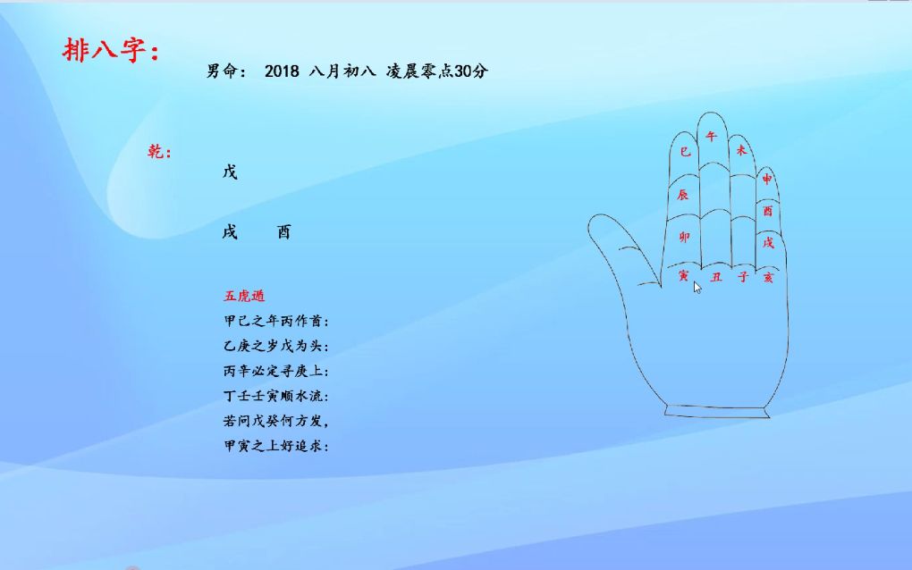 [图]新派八字基础6；排八字