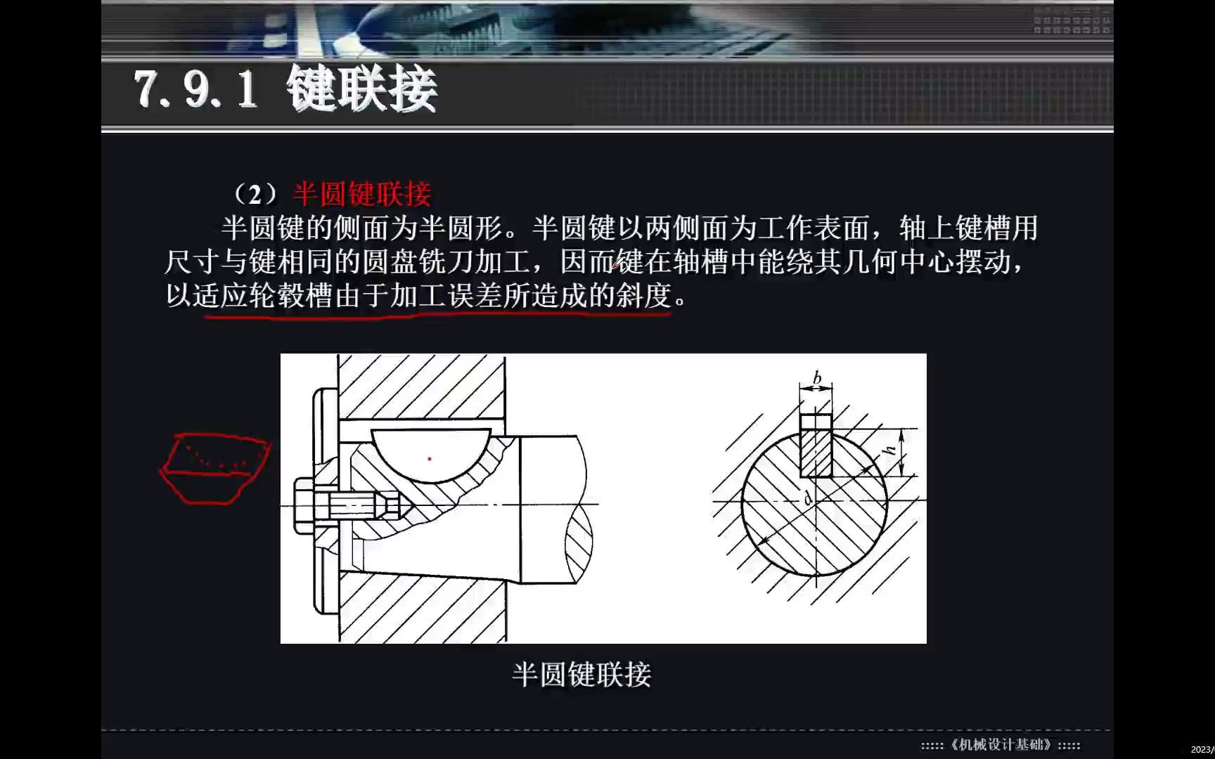 7.28楔键联接的工作表面、类型及应用介绍哔哩哔哩bilibili